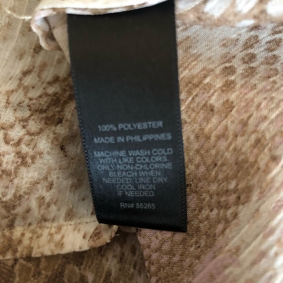 Express snakeskin print sheer blouse - Picture 4 of 4